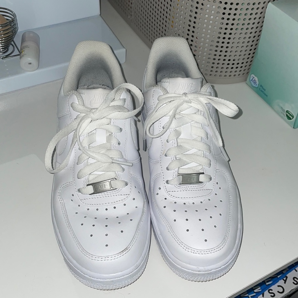 White Nike Air Force 1’s